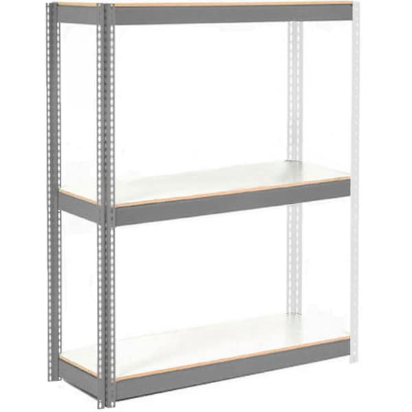 3 Shelf, Wide Boltless Shelving, Add On, 72inW x 36inD x 84inH, Laminate Deck